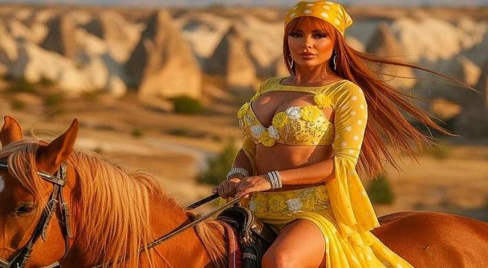 ARZU SELVER’DEN KAPADOKYA’DA NEFES KESEN POZLAR