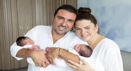 TOLGA YAVUZ İKİZLERİNE KAVUŞTU