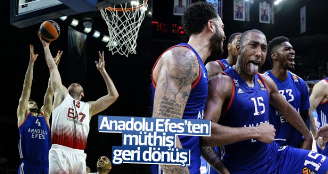 Euroleague'de Anadolu Efes Armani Milan'ı mağlup etti