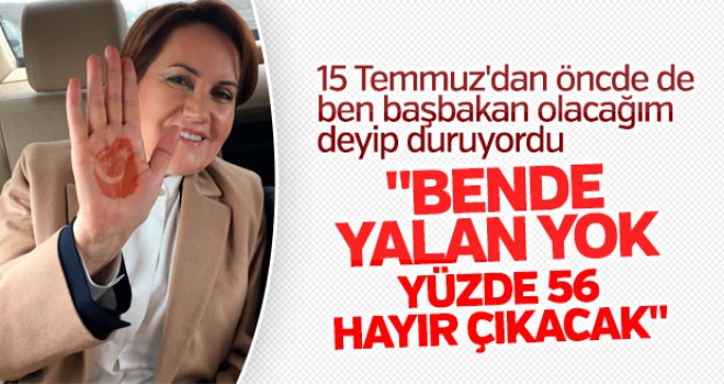 Meral Akşener'den iddialı referandum tahmini